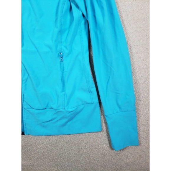 Xersion Jacket Womens Small High Neck Blue Long Sleeve Full Zip Pockets Outdoor - Picture 3 of 13